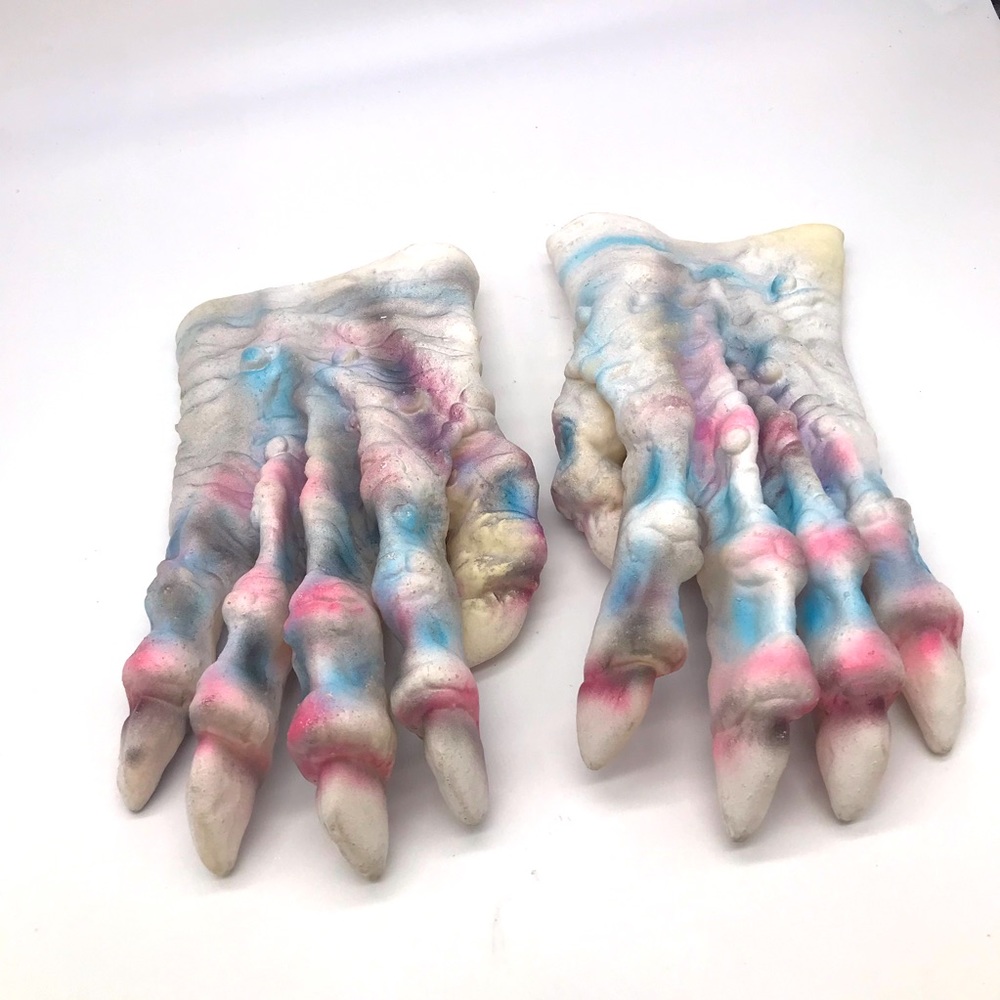 Latex White Monster Claw Hands Paper Magic Group 2002